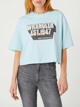 Футболка Wrangler Blue Graphic Блакитний S W7S2EETU2