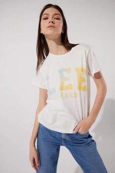 Футболка Lee Jeans VARSITY Білий S LV04EHMK