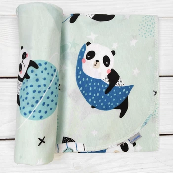 Детская пеленка кулирная panda 90-110 см ментол