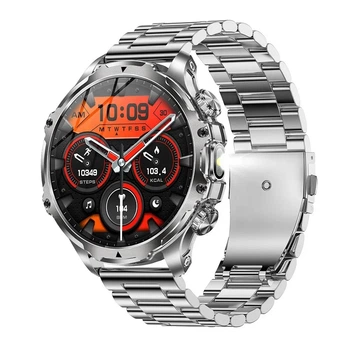 Умные часы Lemfo AK75 Metal с функцией разговора (Серебристый)