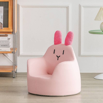 Дитяче крісло-пуфік M 5721 Rabbit Рожевий зайчик