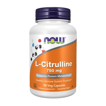 Л-Цитрулін Now Foods L-Citrulline 750 мг 90 капсул