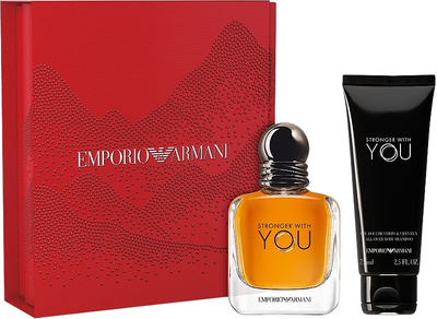 Набір для чоловіків Giorgio Armani Stronger With You Туалетна вода 50 мл + Гель для душу 75 мл (3614274337068)