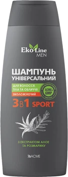 Шампунь Acme EKO Line MEN Sport 3 в 1 для волос, тела и лица 400 мл (4823115503305)