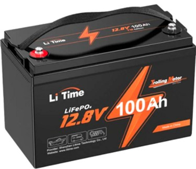 Аккумуляторная батарея LiTime Group 24 LiFePO4 12.8 100Ач 1280Вт·ч,(100/100А) М8, 200х258х168 мм (YT39218)