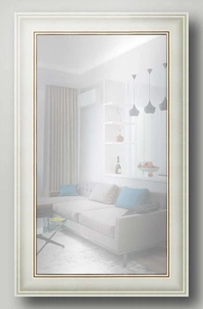 Зеркало настенное в раме Factura White prince 72.5х118 см светлый крем