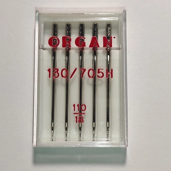 Иглы швейные универсальные ORGAN №110 пластиковый бокс 5 штук для бытовых швейных машин (6993)