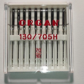 Иглы швейные универсальные ORGAN №70 пластиковый бокс 10 штук для бытовых швейных машин (7002)