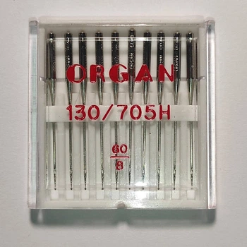Иглы швейные универсальные ORGAN №60 пластиковый бокс 10 штук для бытовых швейных машин (6995)