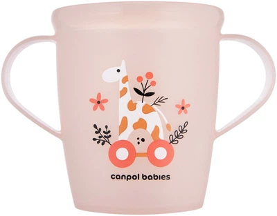 Детская кружка Canpol Babies Toys с ручками Розовая 250 мл (2/101_pin)