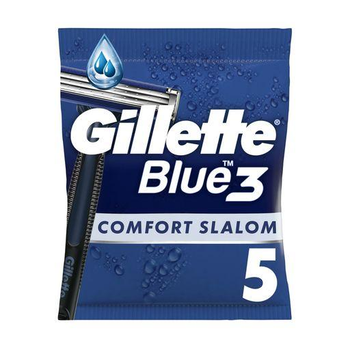 Бритви для гоління GILLETTE Blue 3 Comfort Slalom одноразові 5шт (8006540808689)