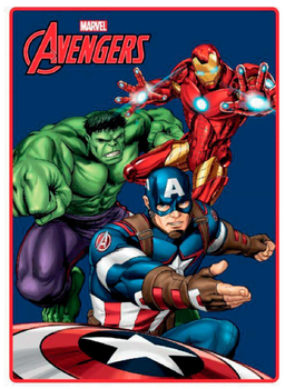 Koc polarowy Marvel Avengers 100 x 140 cm Niebieski (8435631314851)