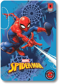 Koc polarowy Marvel Spiderman 100 x 140 cm Niebiesko-czerwony (8435631315087)