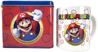 Zestaw upominkowy Nintendo Super Mario Bros Mario Filiżanka 330 ml + Skarbonka (8029085817237)