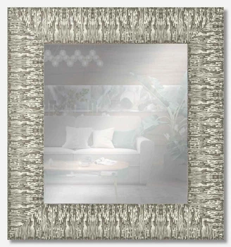 Зеркало настенное в раме Factura Steel textured 44х51 см сталь