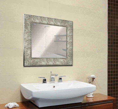 Зеркало настенное в раме Factura Steel textured 48.5х52 см сталь