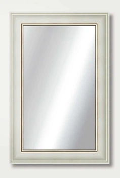 Зеркало настенное в раме Factura White prince 52.5х67.5 см світлий крем