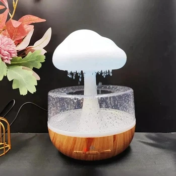 Нічник світильник Гриб з ефектом дощу Mushroom 8996 та RGB підсвіткою