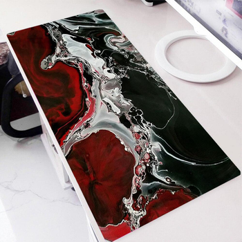 Коврик для мыши и клавиатуры YL 21 с fluid art принтом большой 80х30 см Speed