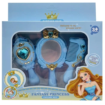 Аксессуары для девочек игровой набор Fantasy Princess зеркало расческа RL C8824(Blue)
