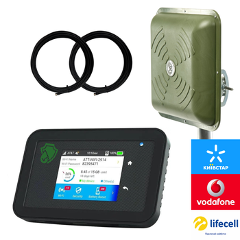 Автономний інтернет-комплект "Mobile Guard ProSet MIMO" (зелена панельна антена 2x15 дБ, 450 Мбіт/с)