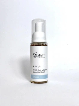 Пенка для сухой и чувствительной кожи с канабисом Smart4Derma Aquagen HYDRO ALOE MOUSSE CANNABIS RELIEF 80 мл