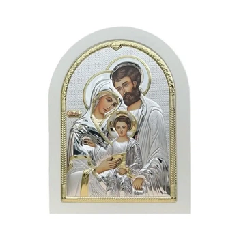 Срібна ікона Свята Родина (16,5 x 21,5 см) Atelier AE0801/4B