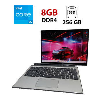 Ноутбук-трансформер HP Elite x2 G4 / 13.3" (3000x2000) IPS Touch / Intel Core i5-8265U (4 (8) ядра по 1.6 - 3.9 GHz) / 8 GB DDR4 / 256 GB SSD / Intel UHD Graphics 620 / WebCam б/у