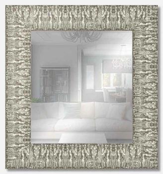 Дзеркало настінне в рамі Factura Steel textured 46х52.5 см сталь