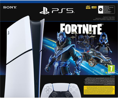 Ігрова консоль Sony PlayStation 5 Slim Digital Edition 1Tb Fortnite Cobalt Star Bundle