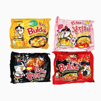 Локшина рамен дуже гостра Samyang Buldak Hot Chiken V2 MIX*4 140 грам (сет із 4 штук)