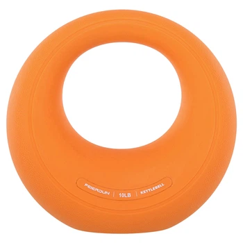 Гиря с TPR покрытием для фитнеса SP-Sport 80145 вес 4,5кг Orange