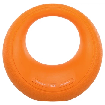 Гиря с TPR покрытием для фитнеса SP-Sport 80145 вес 2,3кг Orange