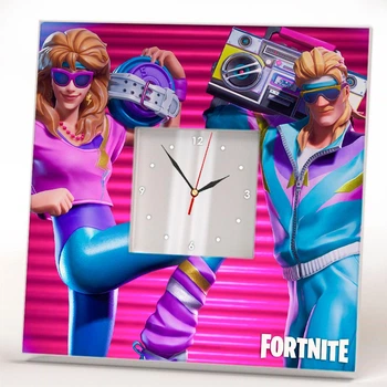 Стильний годинник «Персонажі гри Fortnite» подарунок для фанатів відеоігор, прикраса дитячої кімнати, спальні