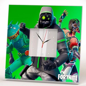 Годинник «Гра Fortnite. Персонажі Фортнайт» подарунок для фанатів відеоігор, прикраса дитячої кімнати, спальні, ігрової