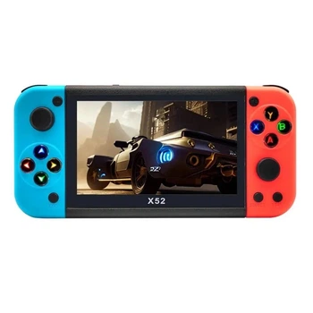 Портативная акумуляторна игровая консоль X52 4,3-дюймовая IPS 8GB 27000 игр