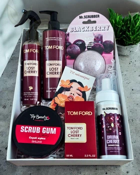 Подарунковий набір косметики No Brand в стилі Tom Ford Lost Cherry 6 в 1 ver.03