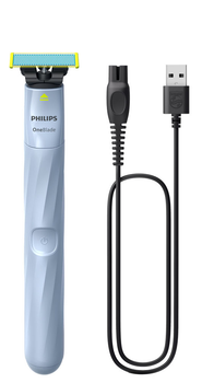 Набор Philips OneBlade Электростанок QP1324/20 для сверхчувствительной кожи + Сменные лезвия 360 QP624/50 с насадками для тела 2 шт (8720689021180/8720689031875)