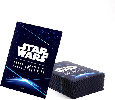 Набір кишень для карт Gamegenic Star Wars Unlimited Double Sleeving Pack Space Сині (4251715414040)