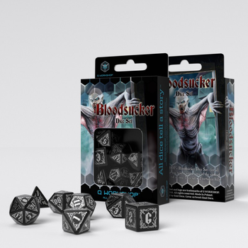 Zestaw kości Q-Workshop Bloodsucker Dice Kit Krwiopijca 7 elementów (5907699493937)