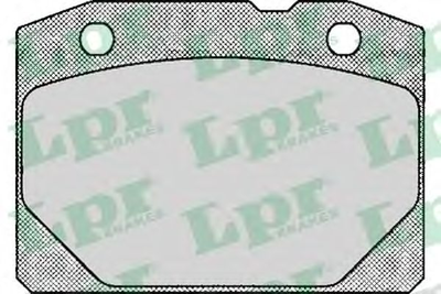 Колодка гальм. диск. LADA 1200-1600-84, 2101-2107 передн. (вир-во LPR) LPR (05P127)