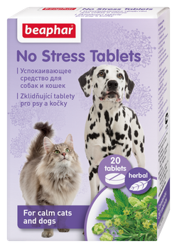 Beaphar No Stress Tablets заспокійливі таблетки для собак та котів (20 табл.)