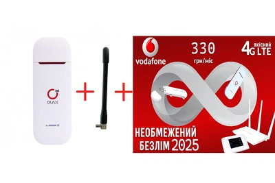 Универсальный 4G модем/роутер USB WI-FI 3G/4G LTE Olax U90H + 1 антенна 4G(LTE) 4 db + Подарок - симкарта для интернета Vodafone