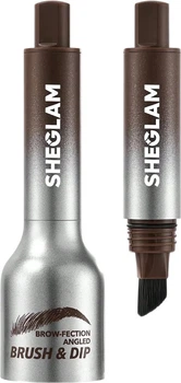 Маркер-помадка для бровей SHEGLAM Brow-Fection Angled Brush & Dip Chocolate 1.2 мл (6977208190212)