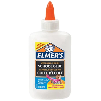 Канцелярский Клей Белый Elmer's 118 мл идеален для создания слаймов Элмерс (00357)
