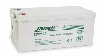 Аккумулятор гелевый Jarrett 12-ФМ-250 12v 250Ач (Белый) АКБ
