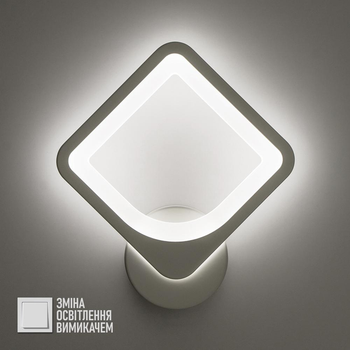 Светильник светодиодный настенный, LED бра LUMINARIA TETRA 24W S250 ON/OFF WHITE 220V IP20