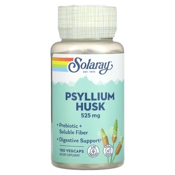 Псиліум 525 мг в капсулах Solaray Psyllium Husk 100 капсул