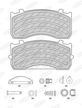 Комплект тормозных колодок Beral (BCV29183TK)