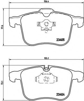 Гальмівні колодки дискові Brembo (P59049)